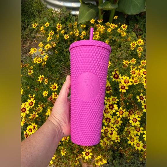 Starbucks BNWT LATAM Soft Touch Matte Purple 24oz Studded Tumbler - Picture 1 of 5